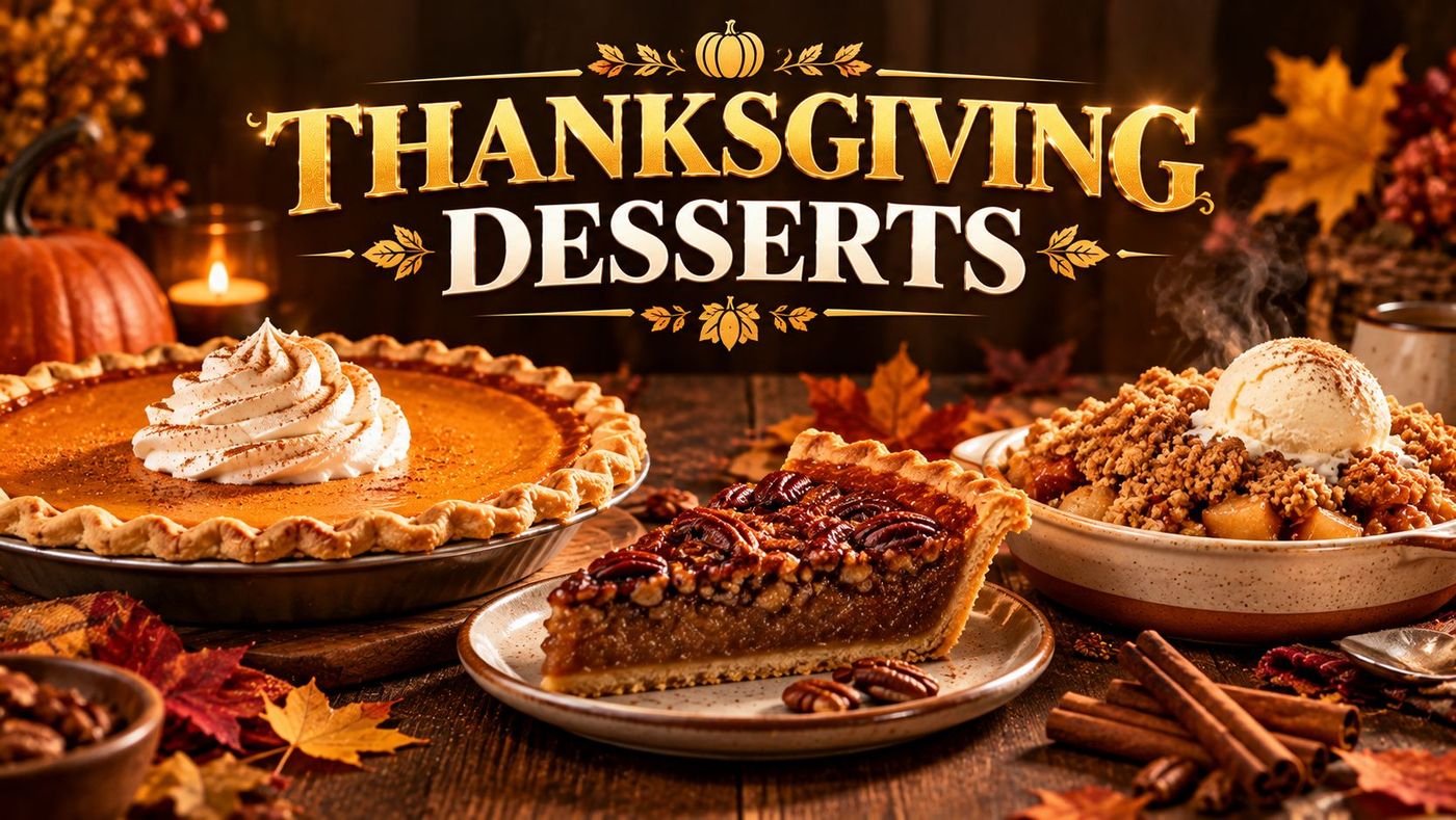 Thanksgiving Desserts 2026: Pies, Cakes & Sweet Recipes