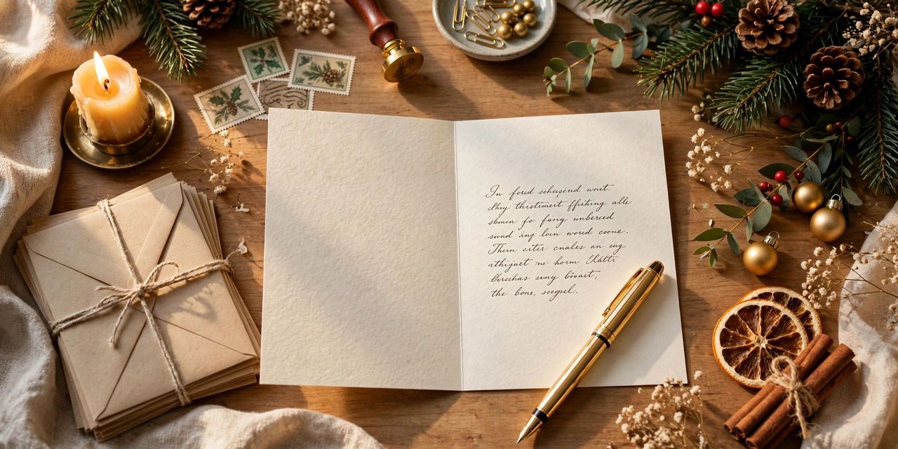 What to Write in a Christmas Card: Messages for Every Person