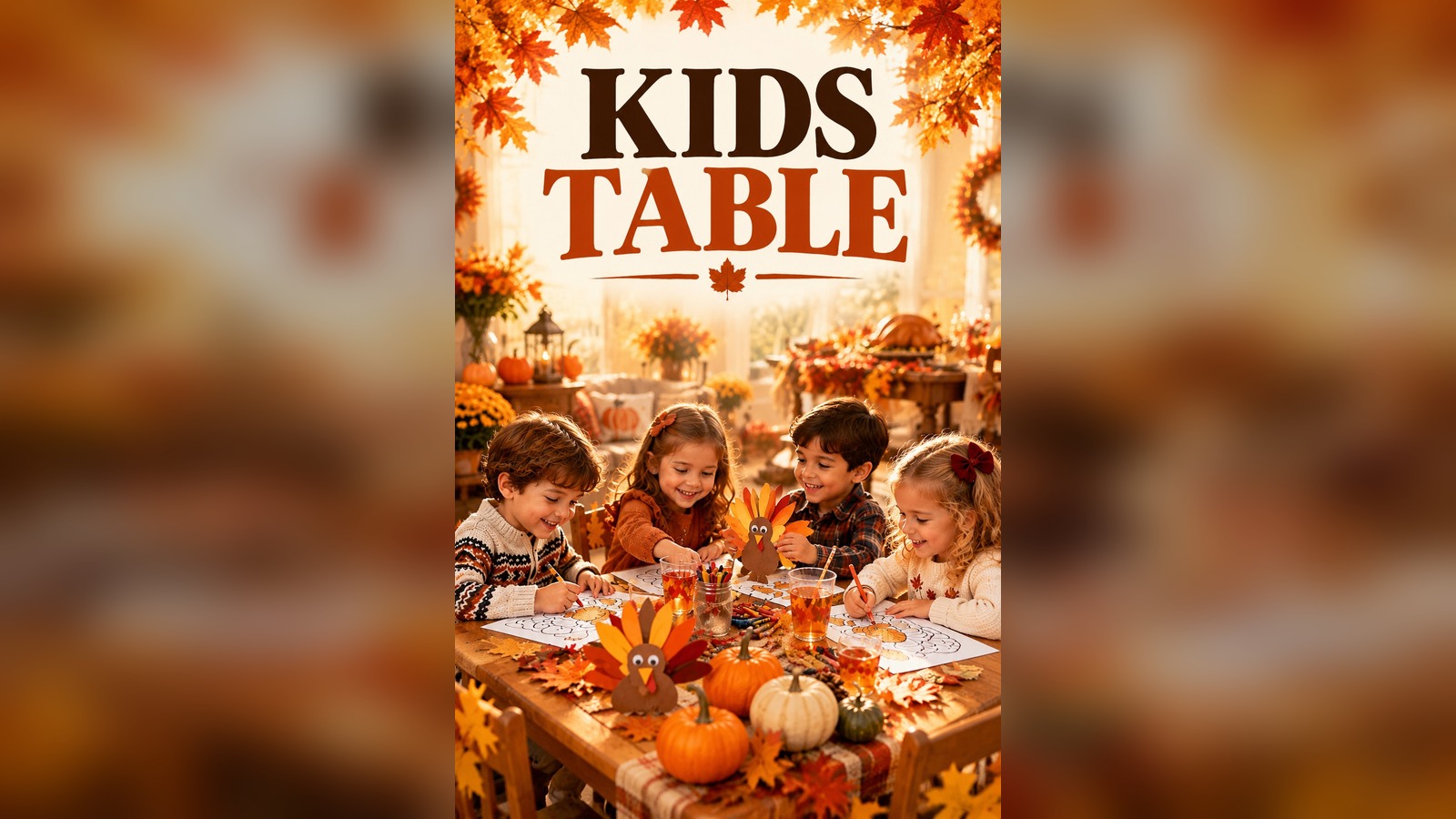 Thanksgiving Kids Table 2026: Crafts, Games & Happy Little Guests