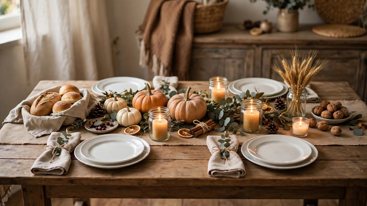 Thanksgiving Table Decoration on a Budget: Warm, Simple, and Beautiful